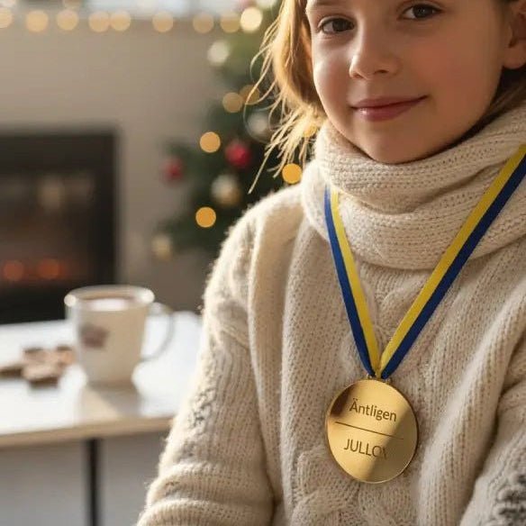 Medalj “Äntligen jullov” – Rolig julpresent till elever & lärare | Express Presenter - Engwek.se