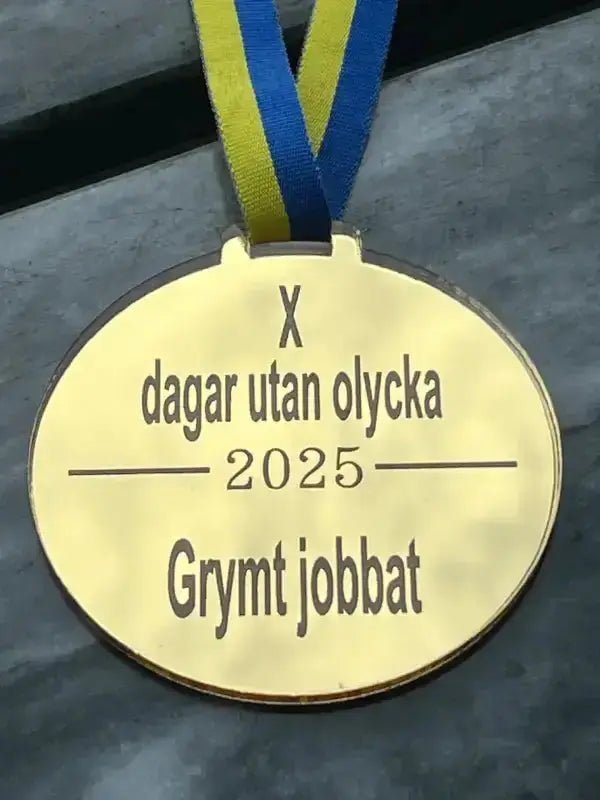 Medalj | Dagar utan olycka - Engwek.se