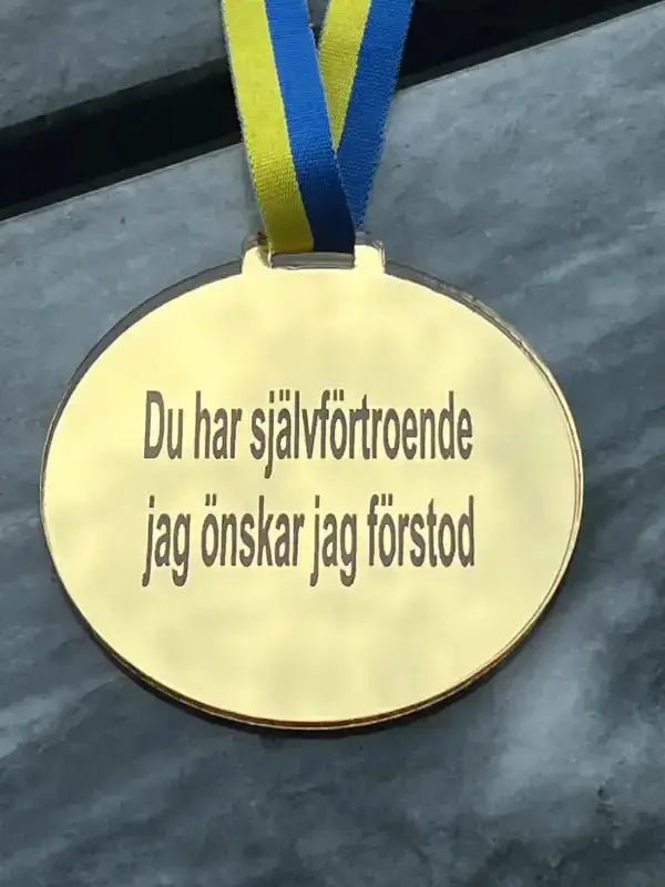 Medalj | Du har självförtroende - Express - presenter