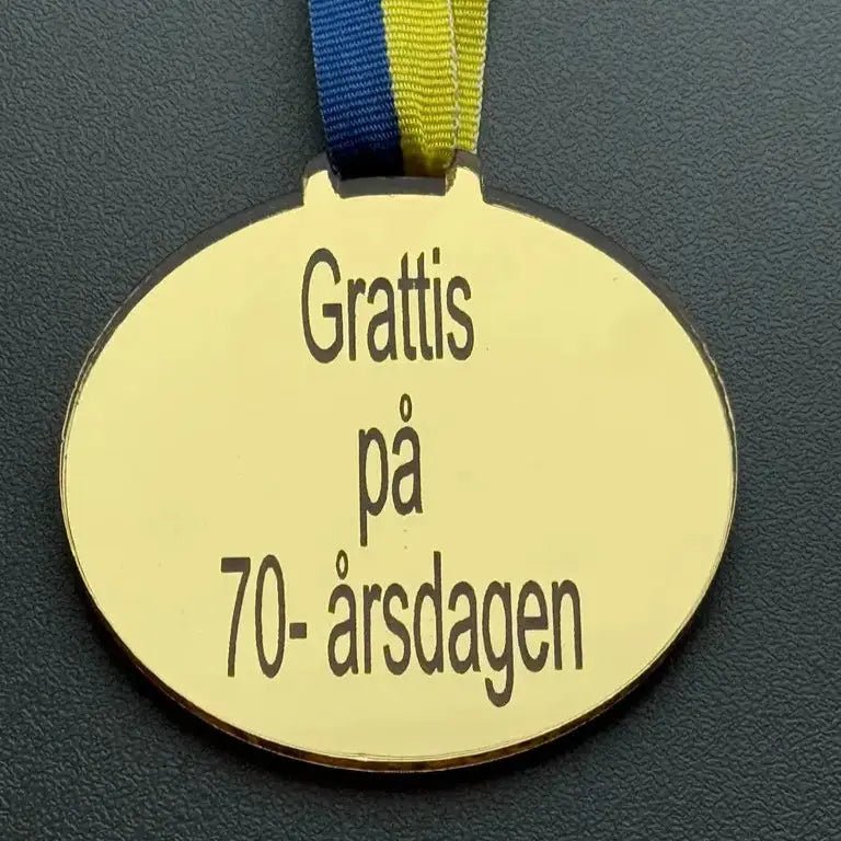 Medalj | Grattis på 70 - årsdagen - Express - presenter