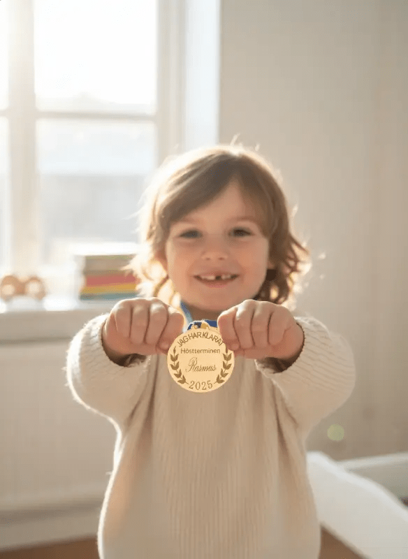 Medalj “Höstterminen” – Rolig skolpresent & avslutningsgåva till elever och lärare | Express Presenter - ByEngwek