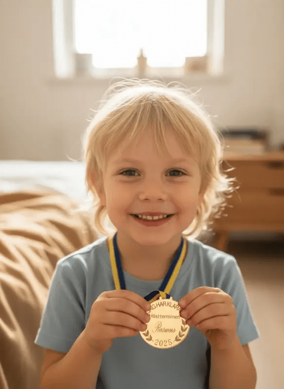 Medalj “Höstterminen” – Rolig skolpresent & avslutningsgåva till elever och lärare | Express Presenter - ByEngwek