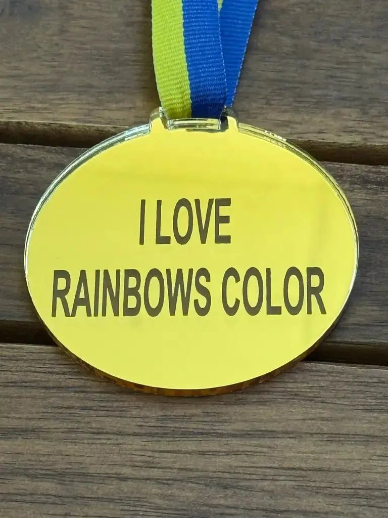 Medalj - I love rainbows color - ByEngwek