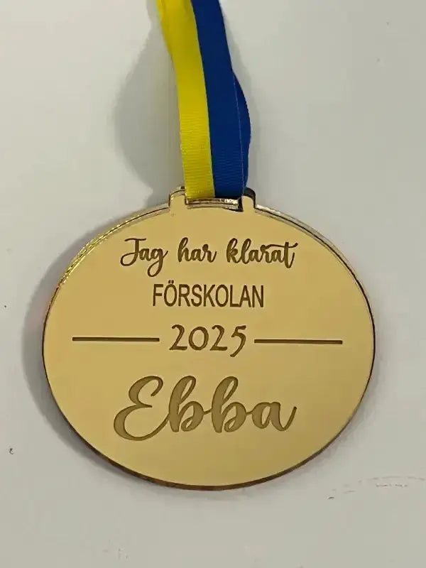 Medalj | Jag har klarat FÖRSKOLAN i skrivstil - ByEngwek