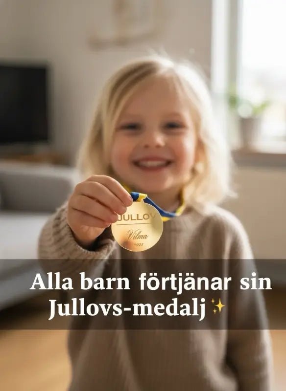 Medalj “Jullov” – Med namn och årtal - ByEngwek