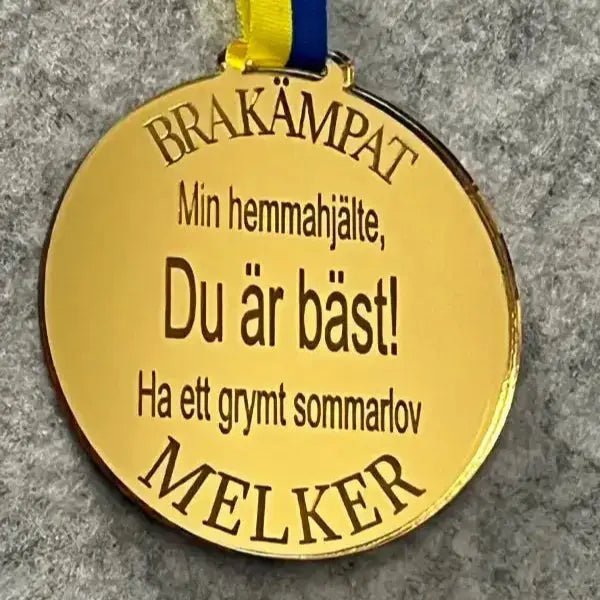Medalj | Min hemmahjälte Du är bäst! - ByEngwek