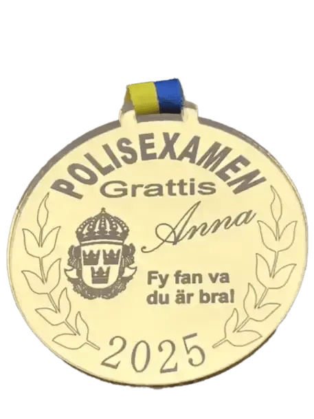 Medalj | Polisexamen - ByEngwek