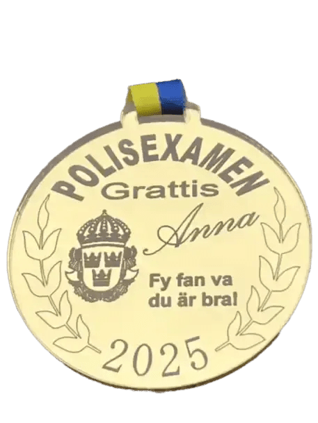 Medalj | Polisexamen - Engwek.se