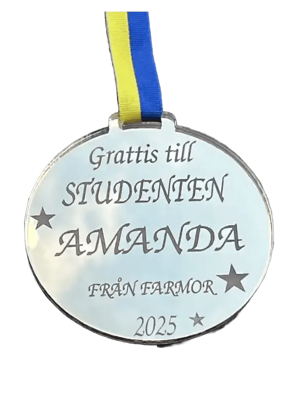 Medalj | Studenten medalj med hälsning - Engwek.se
