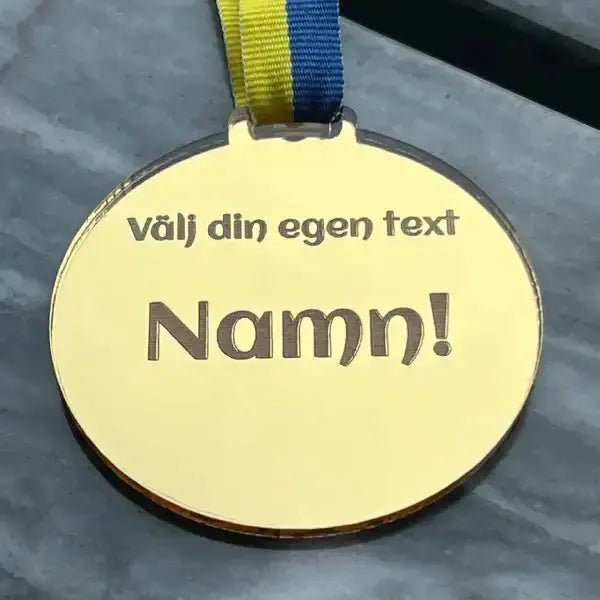 Medalj | Välj din egen text - Engwek.se