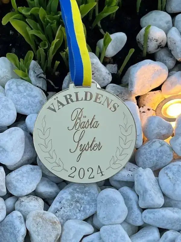 Medalj | Världens bästa syster - ByEngwek
