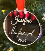 Min första jul – Personligt julgranshänge med namn - Engwek.se