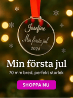 Min första jul – Personligt julgranshänge med namn - Engwek.se