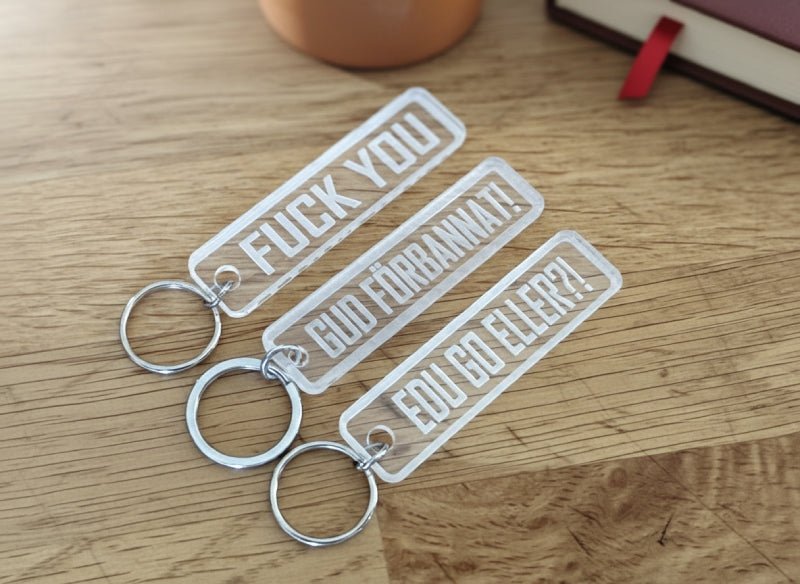 Nyckelring | 3-pack Akryl - ByEngwek.se