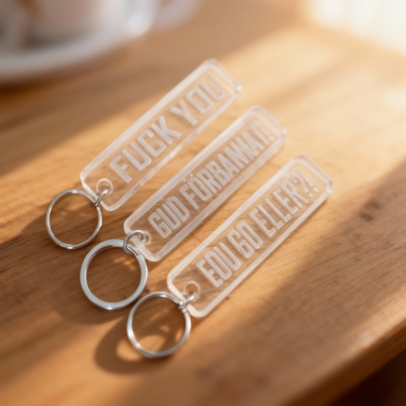 Nyckelring | 3-pack Akryl - Express-presenter