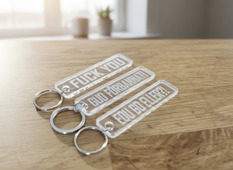 Nyckelring | 3-pack Akryl - ByEngwek.se