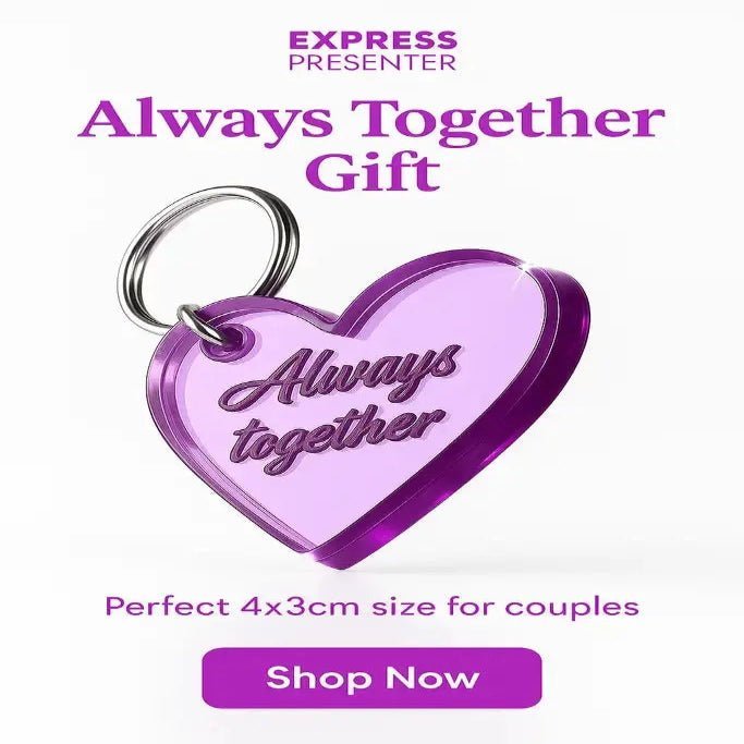 Nyckelring - Always together (Rosa) - Engwek.se