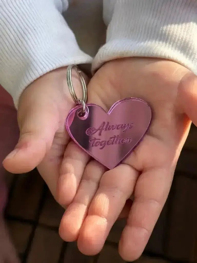 Nyckelring - Always together (Rosa) - ByEngwek