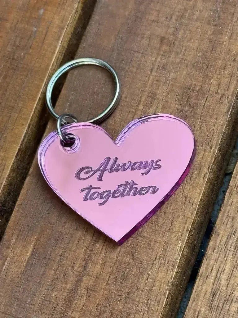 Nyckelring - Always together (Rosa) - Engwek.se