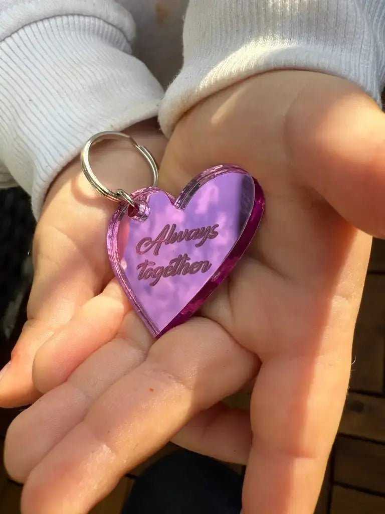 Nyckelring - Always together (Rosa) - ByEngwek