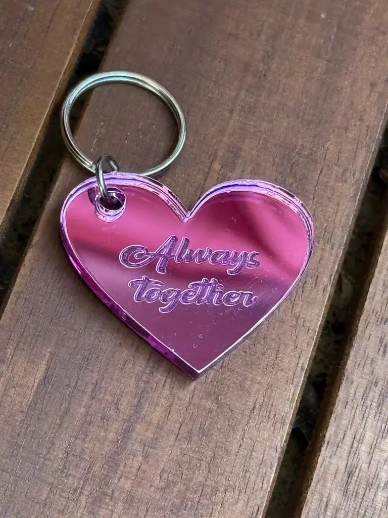 Nyckelring - Always together (Rosa) - Engwek.se