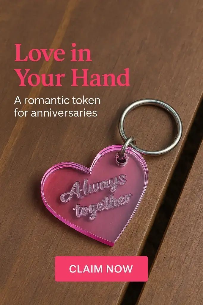 Nyckelring - Always together (Rosa) - Engwek.se