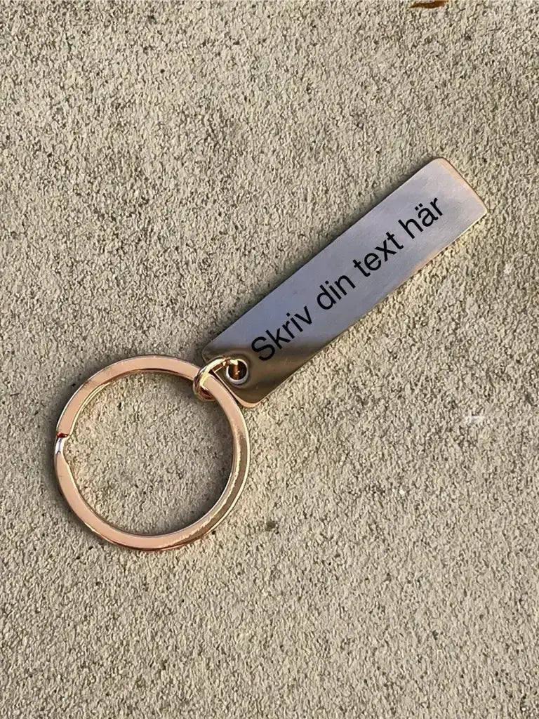 Nyckelring | Anpassningsbar i rostfritt stål - ByEngwek