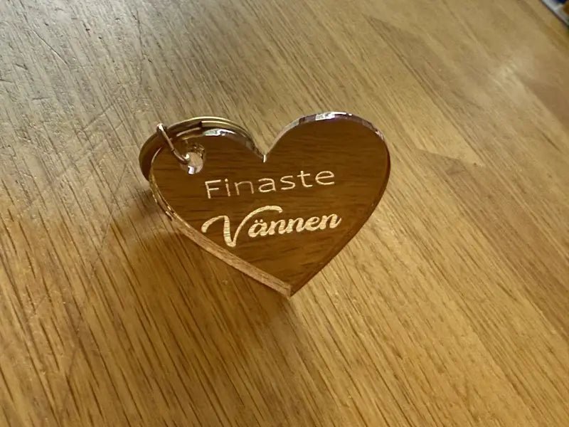 Nyckelring | Finaste vännen Guld - Engwek.se