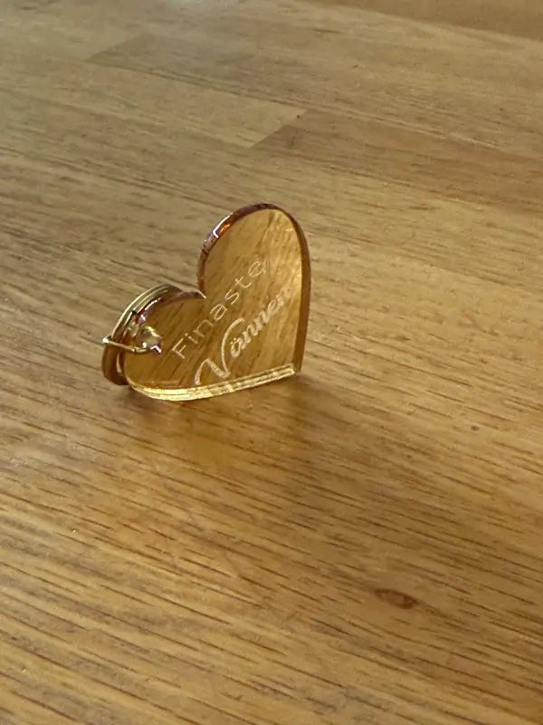 Nyckelring | Finaste vännen Guld - ByEngwek