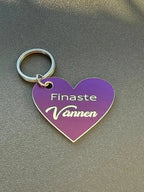 Nyckelring | Finaste vännen (lila) - ByEngwek