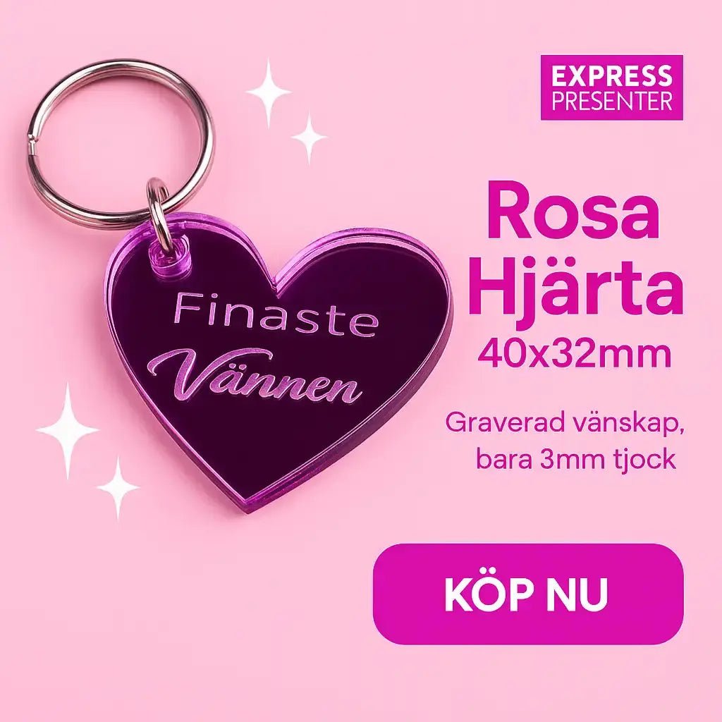 Nyckelring | Finaste vännen Rosa - Express - presenter