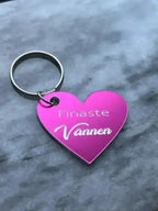 Nyckelring | Finaste vännen (rosa) - ByEngwek