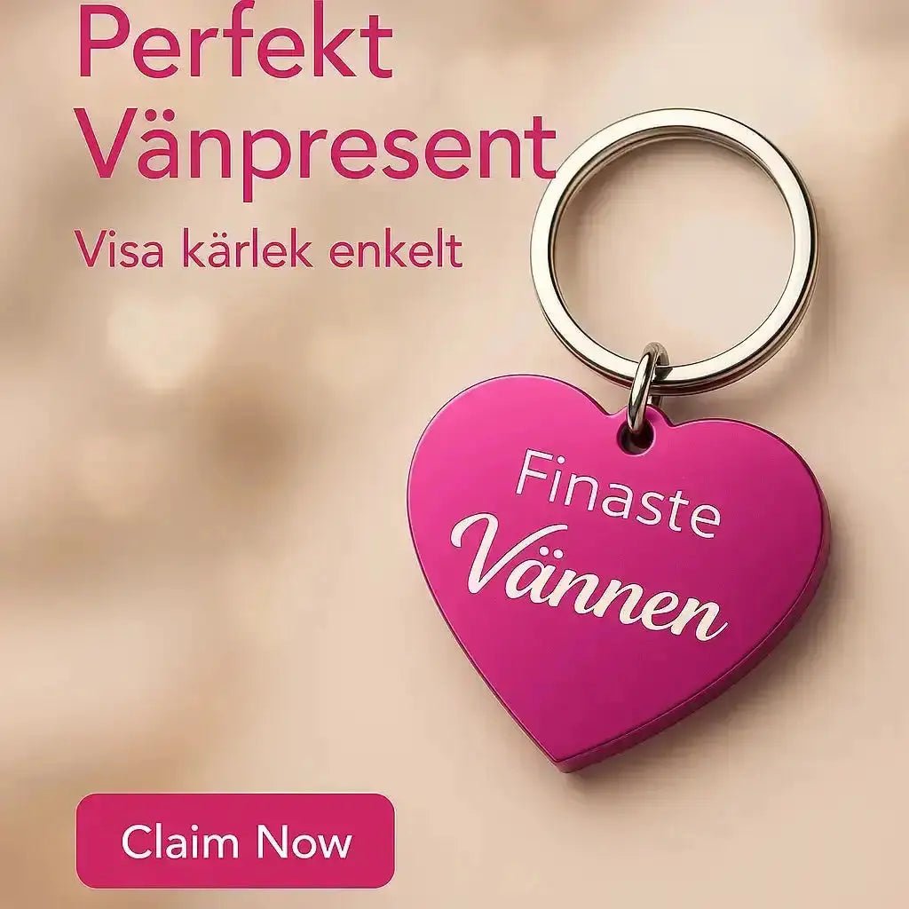 Nyckelring | Finaste vännen (rosa) - Express - presenter