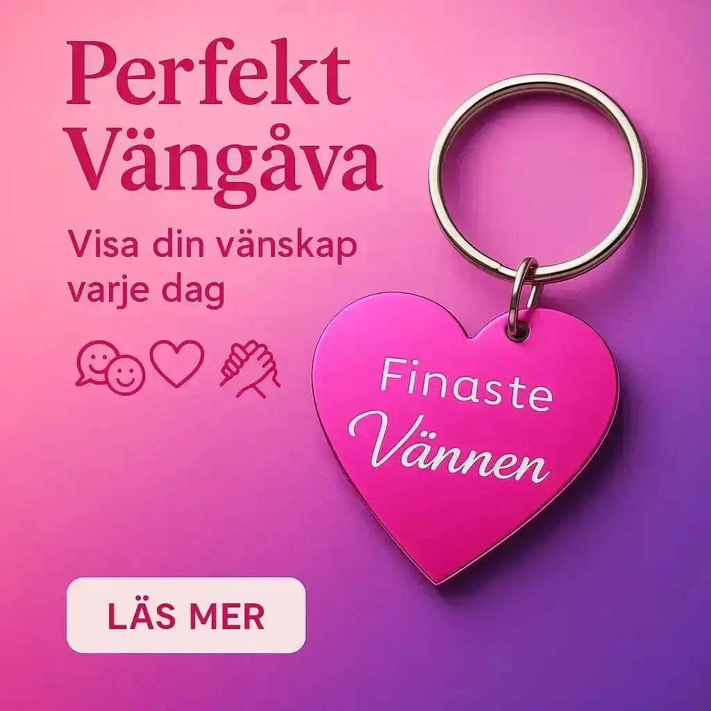 Nyckelring | Finaste vännen (rosa) - ByEngwek
