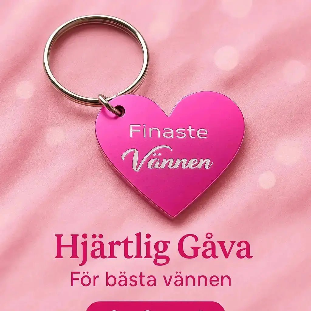 Nyckelring | Finaste vännen (rosa) - Express - presenter