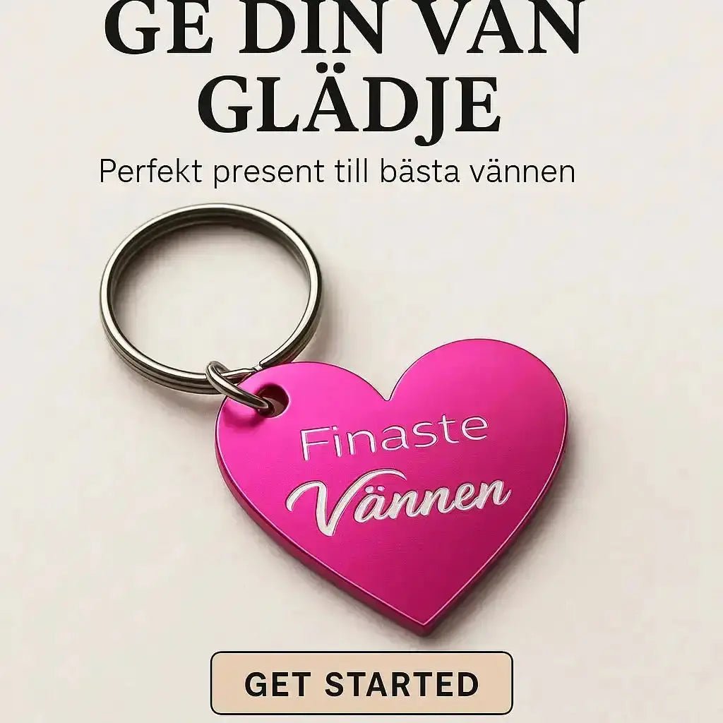 Nyckelring | Finaste vännen (rosa) - Express - presenter