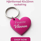 Nyckelring | Finaste vännen (rosa) - ByEngwek