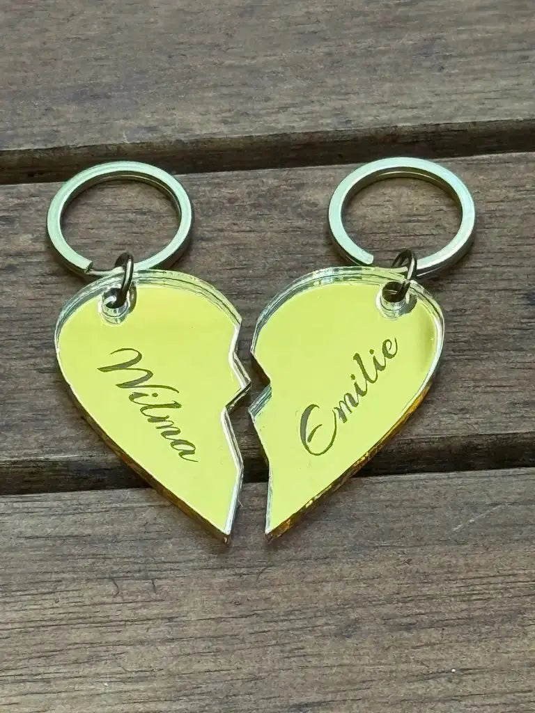 Nyckelring - Halvt hjärta - Express - presenter