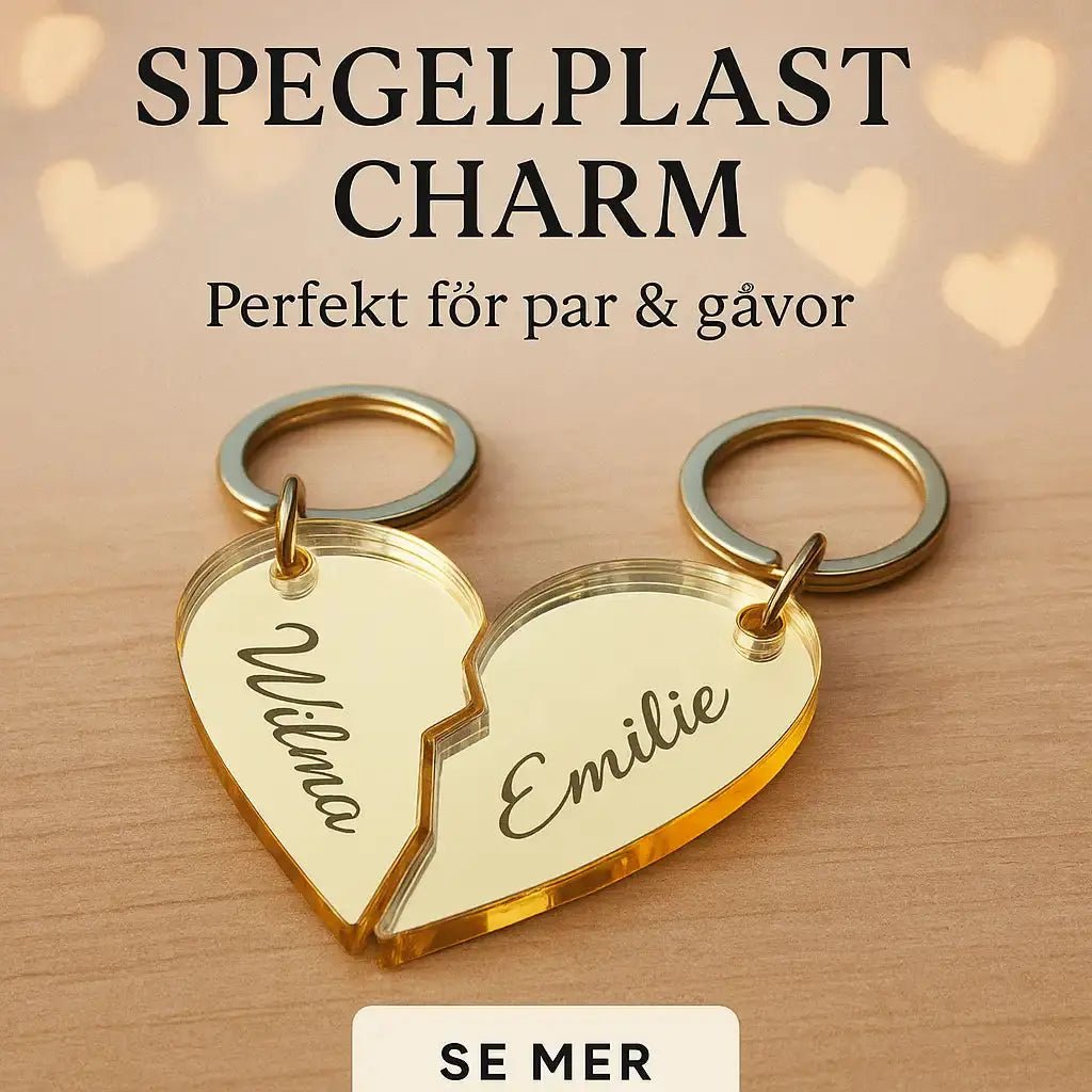 Nyckelring - Halvt hjärta - Express - presenter