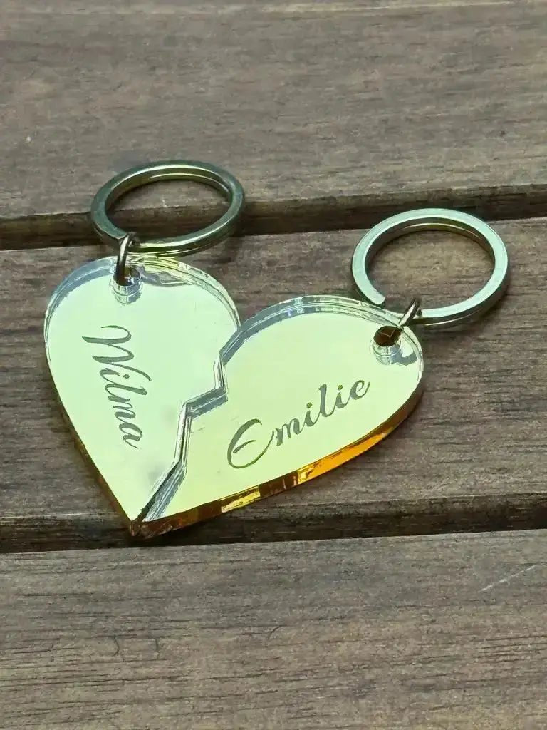 Nyckelring - Halvt hjärta - Express - presenter