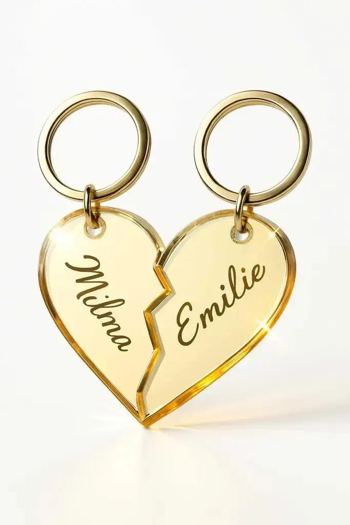 Nyckelring - Halvt hjärta - Express - presenter