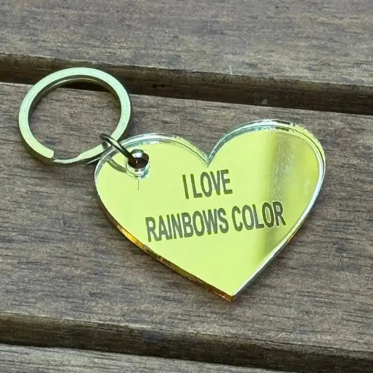 Nyckelring - I love rainbows color - ByEngwek