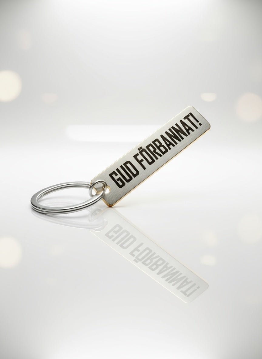 Nyckelring | Rostfritt stål Gud förbannat! - Express - presenter