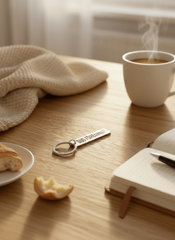 Nyckelring | Rostfritt stål Gud förbannat! - ByEngwek