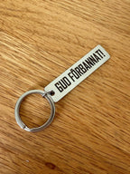 Nyckelring | Rostfritt stål Gud förbannat! - ByEngwek