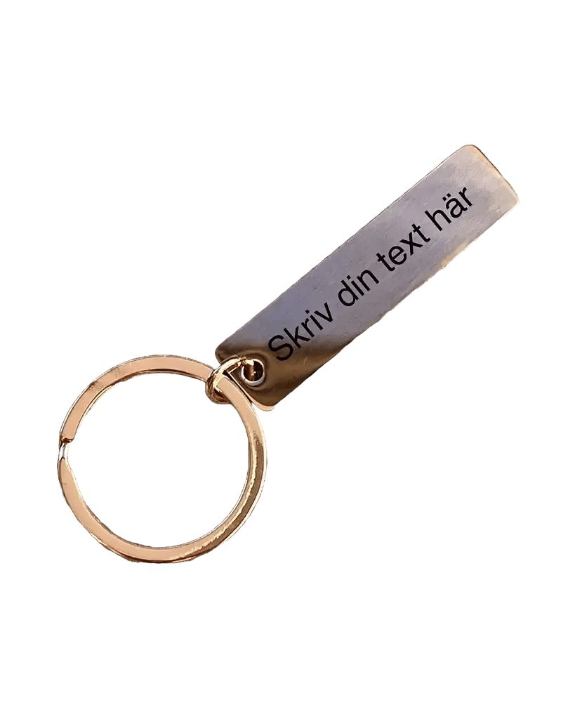 Nyckelring | skriv din text - Engwek.se