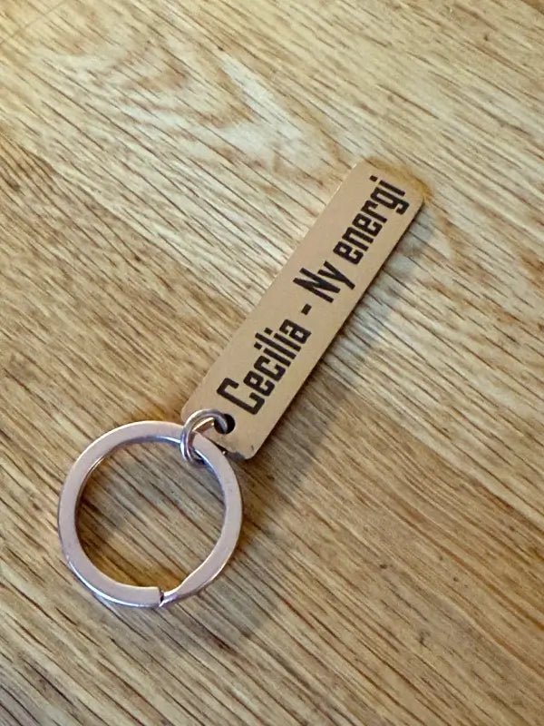 Nyckelring | skriv din text - ByEngwek
