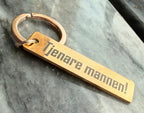 Nyckelring Tjenare mannen i Rosé guld | Engwek.se - Engwek.se