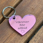Nyckelring - Vänner för alltid (Rosa) - Engwek.se