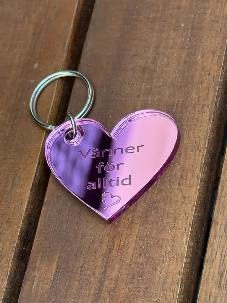 Nyckelring - Vänner för alltid (Rosa) - Engwek.se